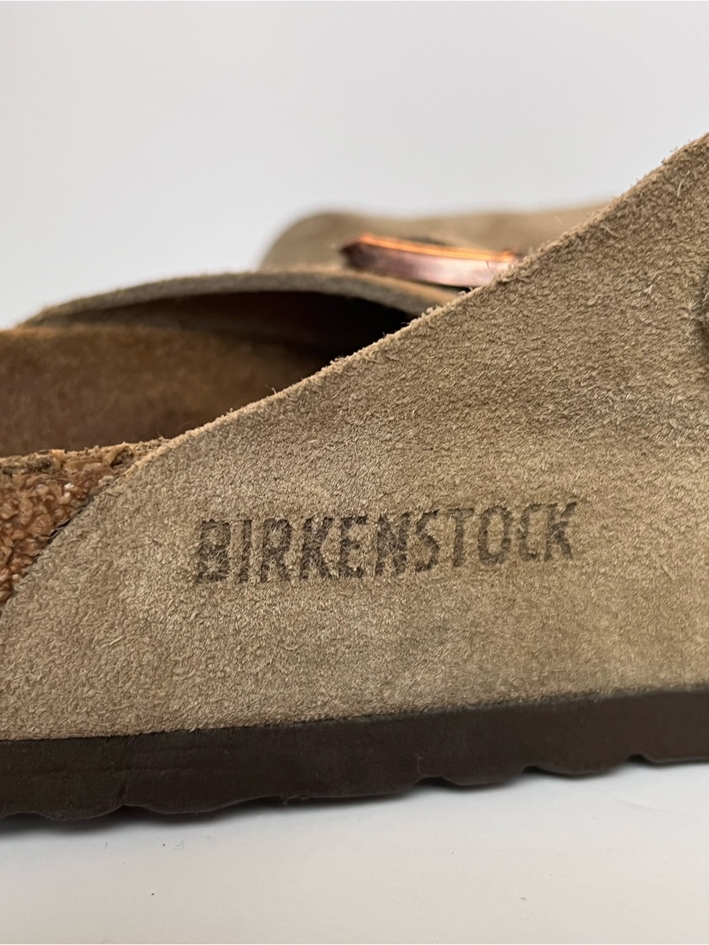 BIRKENSTOCK Boston Suede Clogs Taupe Women’s EU 37 US 6.5 - Picture 8 of 11